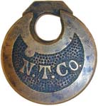 “N. T. CO.” – Left Pin. “PATENT PENDING” is stamped on the obverse of the shackl