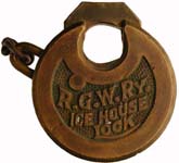 “R.G.W.Ry. ICE HOUSE LOCK” – Left Pin.