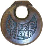 “SAFE 6-LEVER” – No Pins – Top Arcked “SAFE” – Short “L”