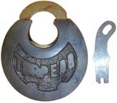 “TORPEDO” – 2 Bottom Pins – Steel Case – Steel Face Plate – Brass Shackle