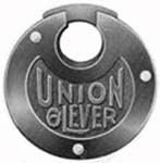 “UNION 6•LEVER” – 3 Brass Rivets – Brass Face Plate – Low Rounded Brass Shackle
