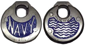 “NAVY” – Narrow Letters – Wavy Reverse Design 1