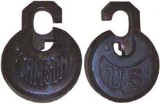 “SAMSON” – “U S” – 3 Pins – Narrow Plain “U S”