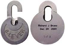 Push Key – “6-LEVER” – “Richard J Bruno Dec 28 2001 1 of 9”