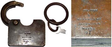 “TILTON & McFARLAND SAFE & LOCK MAKER”