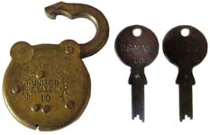 “STREET LETTER BOX LOCK UNITED STATES” – “10”