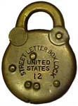 “STREET LETTER BOX LOCK UNITED STATES” – “12”