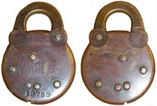 “STREET LETTER BOX LOCK UNITED STATES” – “19759”