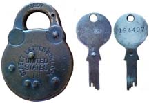 “STREET LETTER BOX LOCK UNITED STATES” – “19” “1897”
