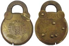 “STREET LETTER BOX LOCK UNITED STATES” – “30”