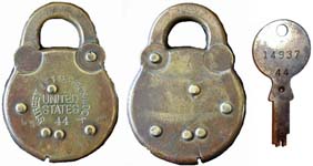 “STREET LETTER BOX LOCK UNITED STATES” – “44”