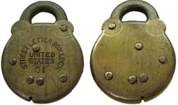 “STREET LETTER BOX LOCK UNITED STATES” – “51”