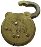 “STREET LETTER BOX LOCK UNITED STATES” – “55”