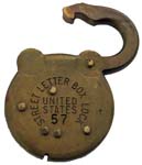 “STREET LETTER BOX LOCK UNITED STATES” – “57”