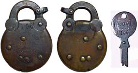 “STREET LETTER BOX LOCK UNITED STATES” – “METRO” – “106”