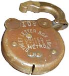 “STREET LETTER BOX LOCK UNITED STATES” – “METRO” – “109”