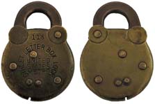 “STREET LETTER BOX LOCK UNITED STATES” – “METRO” – “116”