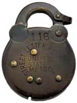 “STREET LETTER BOX LOCK UNITED STATES” – “METRO” – “118”
