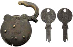 “STREET LETTER BOX LOCK UNITED STATES” – “METRO” – “125”