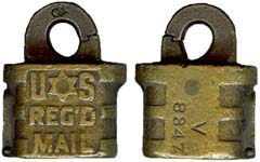 “U★S REG’D MAIL” – “V”