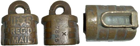 “U★S REG’D MAIL” – “X”