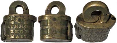 “U★S THRO REG’D MAIL” – “U”