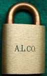 “A.L. CO.”. Size: 41B70. Padlock Stamp #: Not determined. Color: Green.
