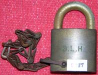 “B. L. H.”. Size: 4B62-M1. Padlock Stamp #: 0729-E. Color: Green.