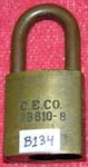“C.E.CO. 2B610-8”. Size: 2B610. Padlock Stamp #: 0804-E. Color: None.