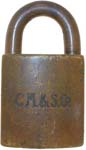 “C.M.&S.Co.”. 1 1/2″ wide. Brass body.