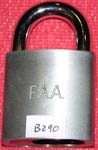 “F.A.A.”. Size: 4B72. Padlock Stamp #: 1173-E.