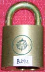 “F.A.A. Logo”. Size: 4B72. Padlock Stamp #: 1175-E. Color: Blue.