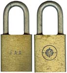 “F.A.A.” – Logo. Body Type: Extruded. Body Material: Brass. Body Size: 1 3/4″Wx2