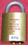 “PROPERTY OF PHYSICAL SECURITY FORT DRUM NY”