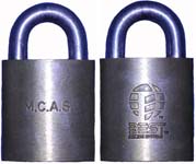 “M.C.A.S.” – “BEST…”. Body Type: Solid. Body Material: Brass. Body Size: 1 15/