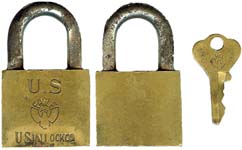 “U.S EAGLE USIN LOCKCO”. Body Type: Extruded. Body Material: Brass. Body Size: 1