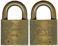 “U.S. GOV’T. I.O.W.” – “BEST”. Body Type: Extruded. Body Material: Brass. Body S
