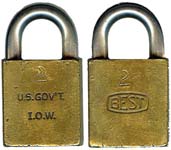 “U.S. GOV’T I.O.W.” – “BEST”. Body Type: Extruded. Body Material: Brass. Body Si