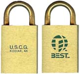 “U.S.C.G. KODIAK, AK” – “BEST”. Body Type: Solid. Body Material: Brass. Body Siz