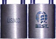 “U.S.M.C.” – “BEST…”. Body Type: Solid. Body Material: Brass. Body Size: 1 5/8