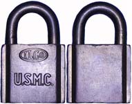 “U.S.M.C. ILCO”. Body Type: Solid. Body Material: Brass. Body Size: 1 3/4″Wx1 5/