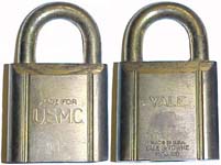 “U.S.M.C. MADE FOR” – “YALE…”. Body Type: Extruded. Body Material: Brass. Body