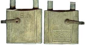 “U.S.N.” – “CHICAGO LOCK…. Body Type: Solid. Body Material: Gray Metal. Body S