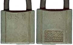 “U.S.N.” – “CHICAGO…” – Double Strike. Body Type: Die Cast. Body Material: Gra