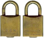 “U.S.N. ELECTRIC” – “CHICAGO…”. Body Type: Solid. Body Material: Brass. Body S