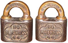“BG BLUEGRASS 44” – Embossed Shackle