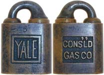 “YALE” – “CONS’L’D GAS CO” – “6”