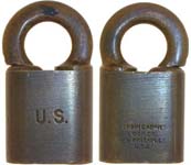 “U.S.”. 1 1/8″ wide. Brass body. Brass shackle. Keyway: Paracentric. “CORBIN CAB