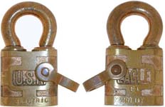 “U.S.N. ELECTRIC” – “EAGLE”. 1 3/16″ wide x 5/16″ shackle diameter x 5/8″ shackl