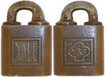 “YALE” – “Y&T” Trefoil – Nickel Plated Shackle